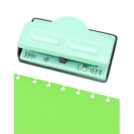 QWORK® Paper Hole Punch for Refillable Notebooks - Fits A4, A5, A6 Paper - Punching Capacity for 5 Papers