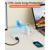 DEPOW Power Strips with Surge Protection, 1 FT to 4