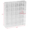 Adjustable Rock Display Case Clear Acrylic Collection Box with Mirrored