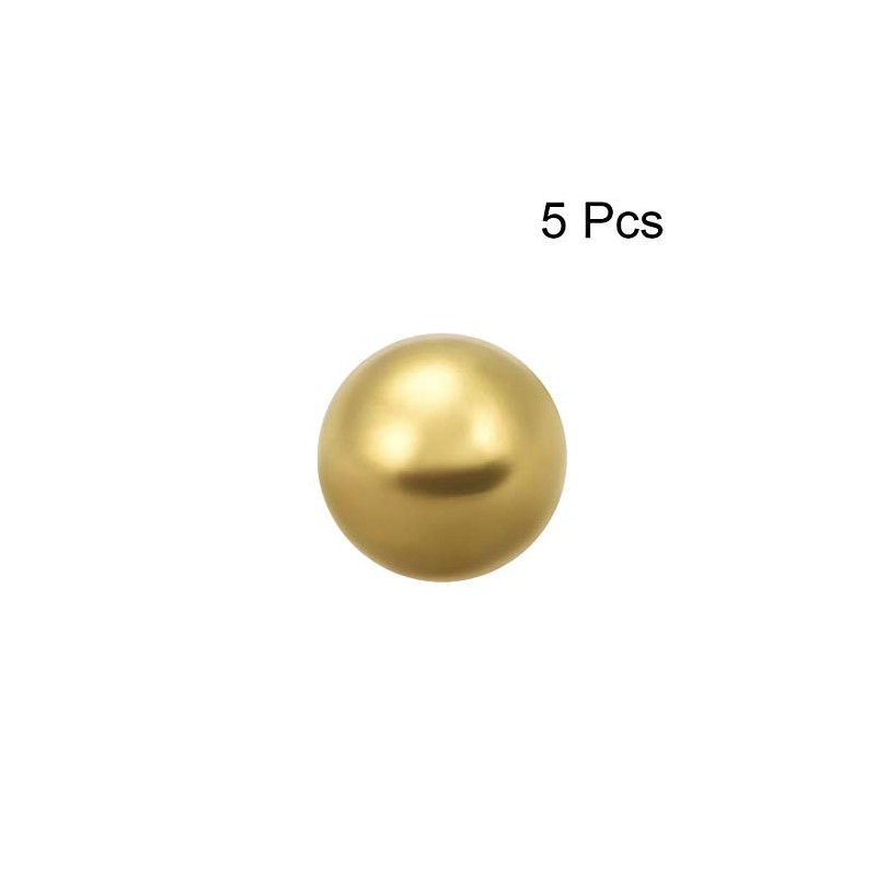 sourcing map Metric Precision Solid Brass Bearing Balls 15 mm