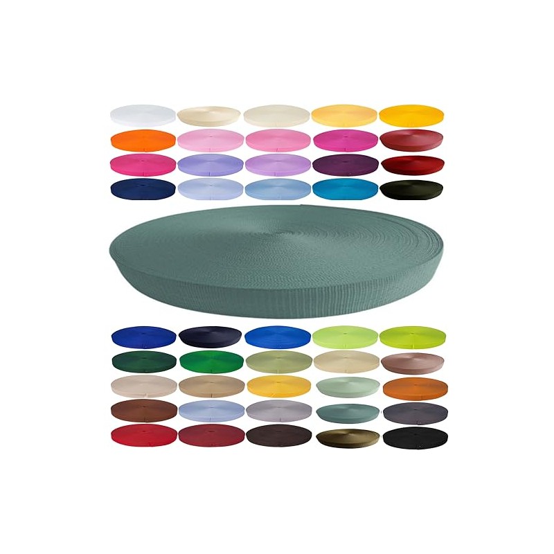 KBBB Webbing 2m or 5m Long - 50 Colours Widths