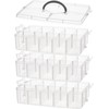 VBS Stacking Box with Handle Set of 4 Sorting Boxes