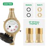 Watflow DN15 1/2" NPT Couplings Gallon Water Meter, Lead Free
