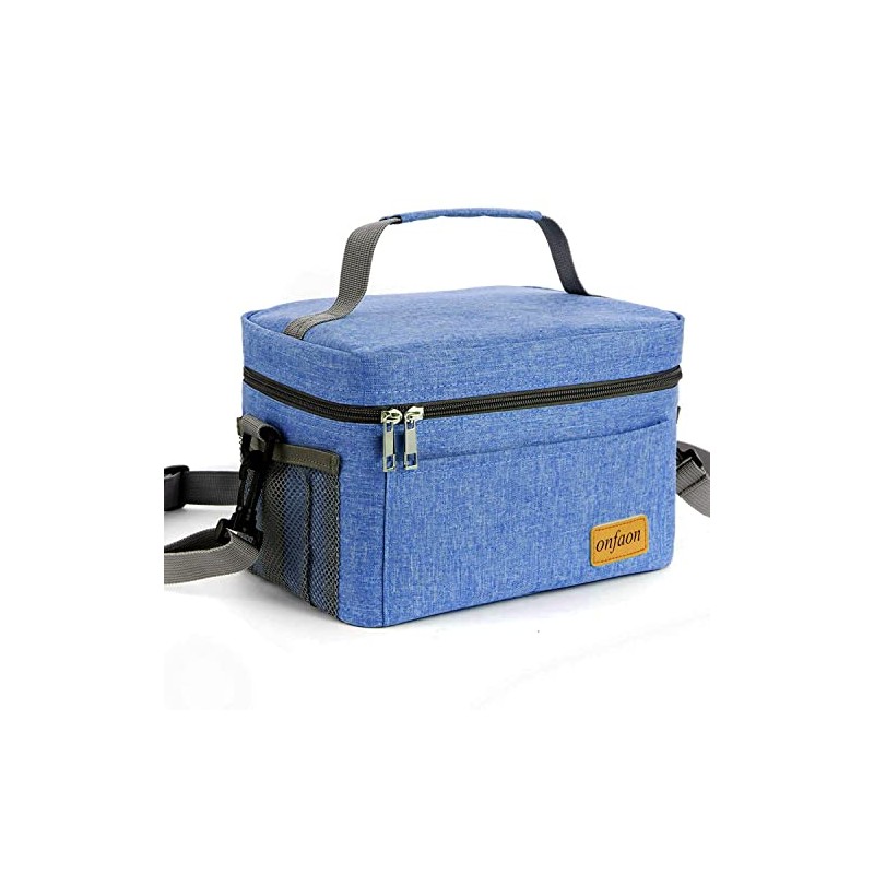 ONFAON Lunch Bag for Men/Women, Insulated Reusable Lunch Box Leakproof