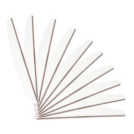 PROFICO 25 x Nail File Boat Grit 80/80 Premium Quality Nail File Set for Gel Nails Acrylic Nails Nail File Gel Nails for Manicure & Pedicure Nail File for Nail Salon (White)