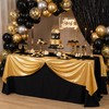 Gold Tablecloth 2Pack 60x102 Inch,Rectangle Metallic Gold Table Cover