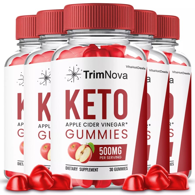 TrimNova Keto ACV Gummies. Maximum Strength Trim Nova Gummies (5