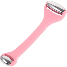 Rodillo de Hielo para Masaje Facial y Ocular de Aleación de Zinc y Abs Rosa