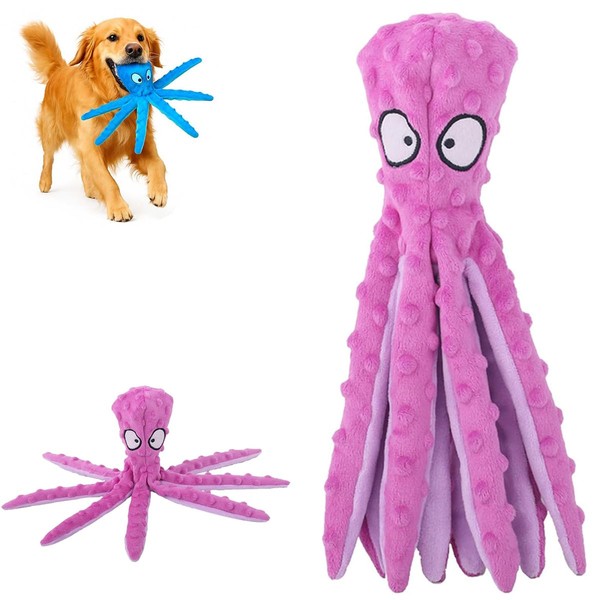 LUYJWZN Whiskerspot Octopus Dog Toy, Whiskerspot Eco-Friend Octopus Plush, No