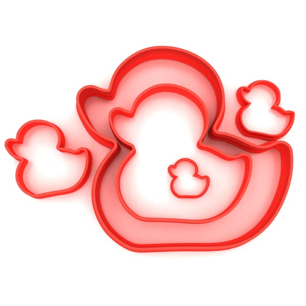 Custom Cutters Duck Shape Cutters | Set of 5 Plastic