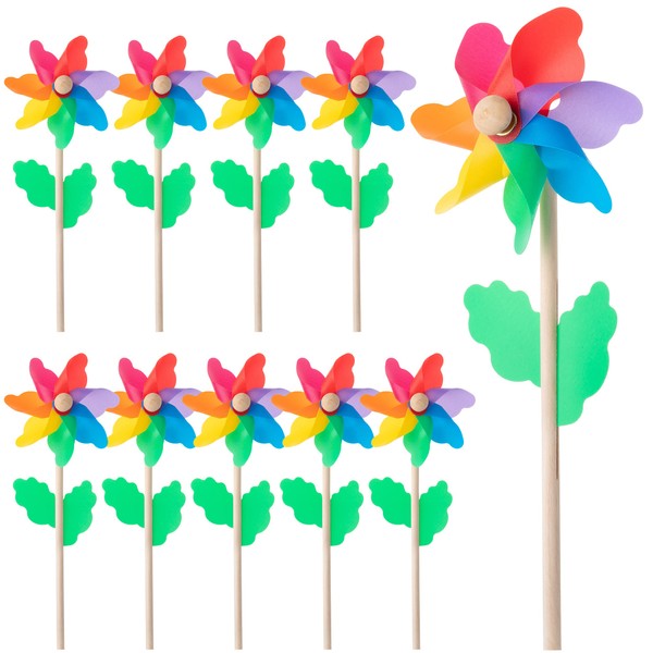 Mr. Pen Mr. Pen Rainbow Flower Pinwheels - 10 Pack,
