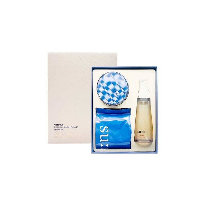 Su:m Waterful CC Cushion Perfect Finish No. 01 Special Set