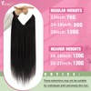 YoungSee Wire Extensions Brown Wire Hair Extensions Real Human Hair
