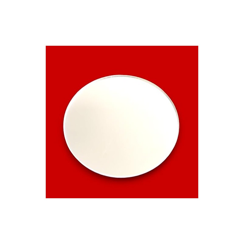 Sendmeamirror Circle Acrylic 3mm thick Mirrors 10cm Diameter, (With sticky