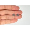 Peace Sign Stud Earrings 925 Sterling Silver