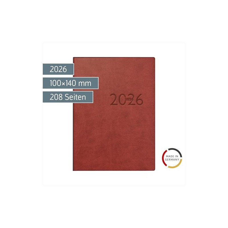 rido/idé Pocket Calendar Mod. perfect/Technik I 2026 | A6, Faux