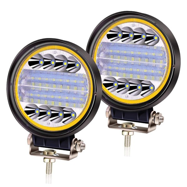 Aoling LED Work Light, 12V 24V with Squid Ring, Combo