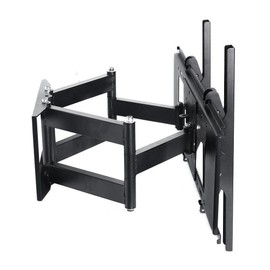 Henxlco Dual Arm Articulating Full Motion Tilt TV Wall Mount Swivel Bracket for Most 32 37 40 42 46 47 50 52 55 65", Some up to 70" Flat Screen Panel Plasma LCD LED TV with VESA up to 600x 400mm
