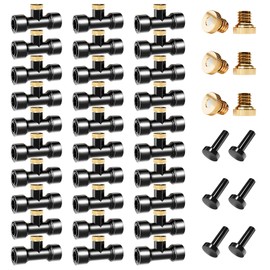 Misting Nozzles Kit Include 36 Pcs Misting nozzle 30 Pcs Misting 6 Pcs Plug nozzle tees for Outdoor Spray Cooling System (72 Pieces)