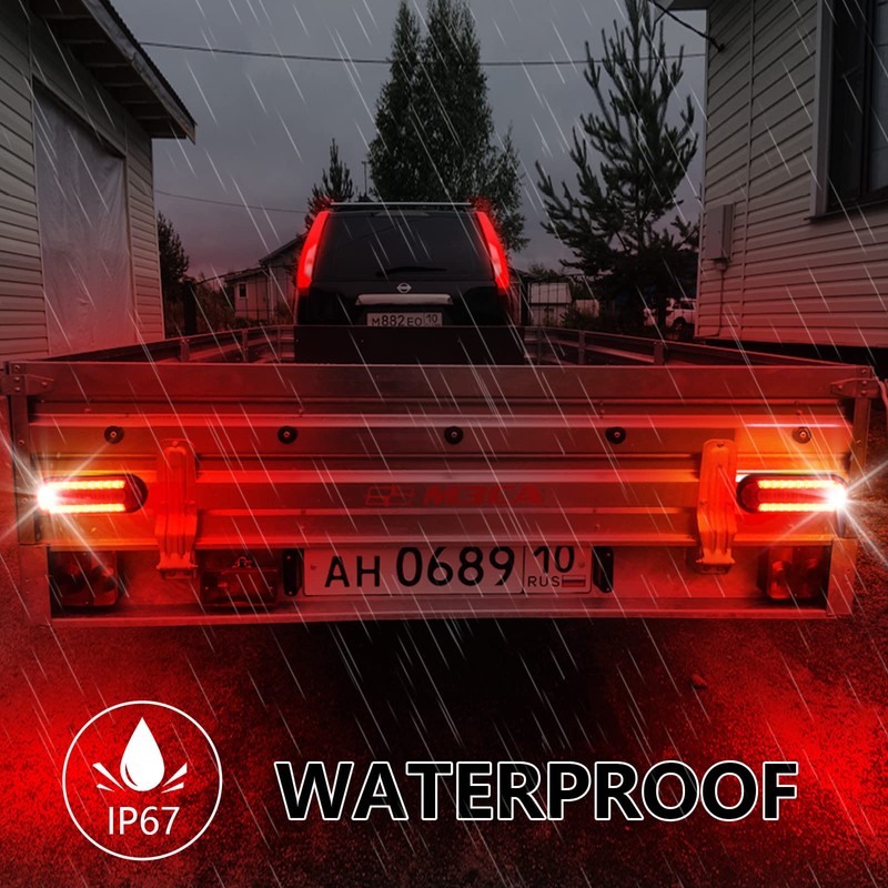 Agrieyes 6 Inch Oval LED Trailer Lights, Submersible Boat Trailer