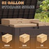 JUMMICO 52 Gallon Package Delivery Box for Outside, Resin Outdoor