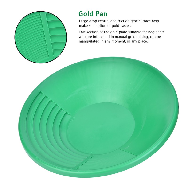 Plastic Gold Pan Basin for Mining Dredging Prospecting River Panning