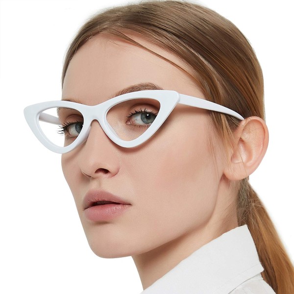 MARE AZZURO Cateye Computer Reading Glasses Women Blue Light Blocking