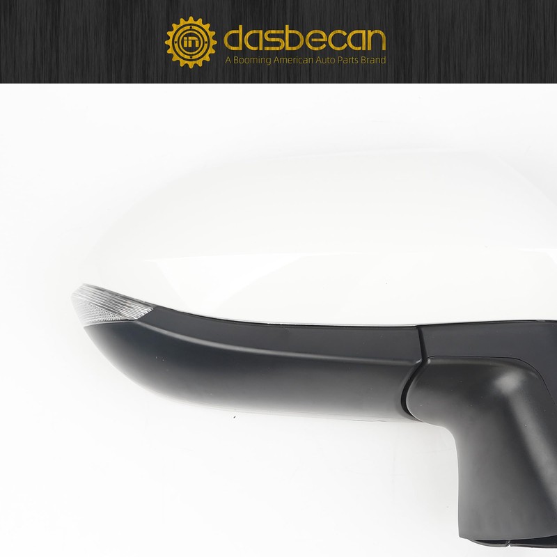 Dasbecan Passenger Side Mirror White Compatible with 2019-2022 Toyota Corolla