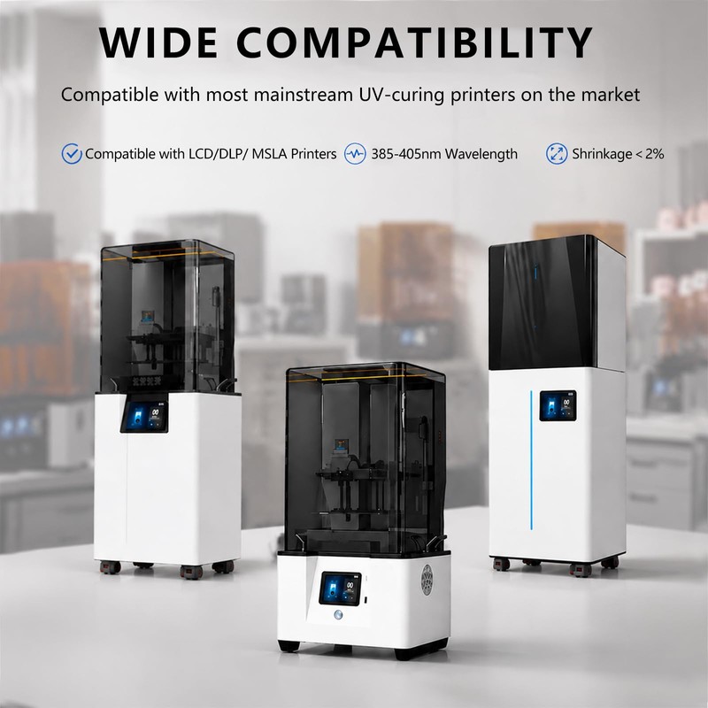 Cretbee 3D Printer Resin, High Toughness Engineering Resin, 405nm UV-Curing,