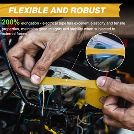 Avery Dennison Electrical Tape, General Use PVC Electric Tape, UL/CSA Listed Insulating Vinyl Tape for Electrical, Repairs, Automotive and Equipment, EE-100, ¾ in x 66 ft, Yellow, 1 Roll