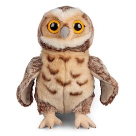 Animigos World of Nature 38cm Plush Tawny Owl Soft Toy, Red, 37259