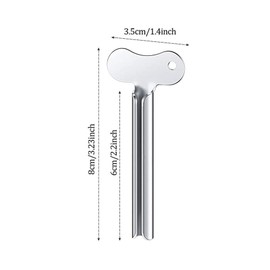 IKadiya Tube Squeezer [Pack of 6], Stainless Steel Toothpaste Tube Press, Tube Squeezer, for All Tubes Toothpaste Hair Gel Hand Cream Cosmetics, for Kitchen, Bathroom, Studio