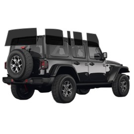 AUTOTEK Precut Windows Tint Film All Sides Cars Sun Blocking Protection Privacy Anti Shatter Glass 2 Ply Film Any Tint Shade kit for Jeep Wrangler JL 4 Door 2018-2024