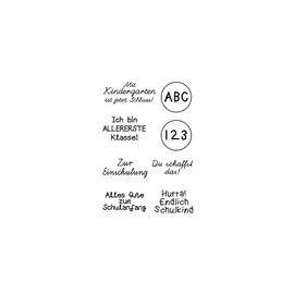 EFCO Clear Stamps 10.5 x 7.4 cm Set of 8
