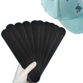 Pack of 40 Sweat Pads, Sweat Sheets, Hat Liner, Collar, Dirty Guard Tape, Sweat Absorbent, Cap Liner, Shirt, Anti-Fade, Sweat Prevention, Disposable, Unisex, Anti-Fatigue, Heat Prevention (Black)