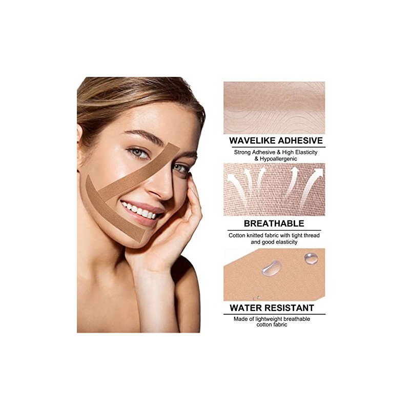 ZJchao Cinta de Estiramiento Facial, Cinta de Estiramiento Miofascial de