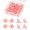 30 Pcs Cherry Blossom Push Pins Small Flower Thumbtacks Decorative