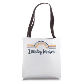 Laundry Worker boho Rainbow, Cool Matching Laundry Worker Tote Bag