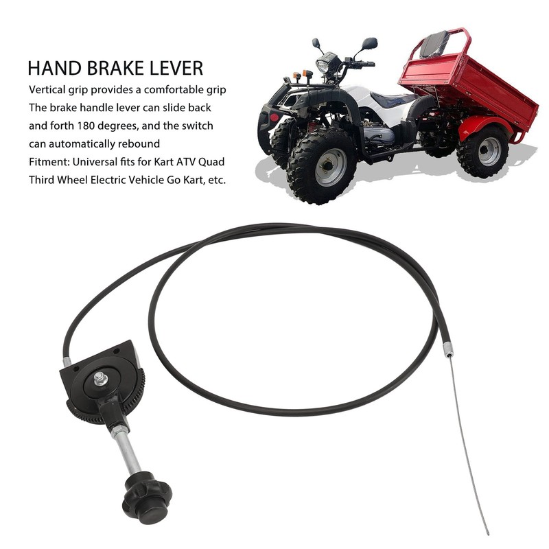 Brake Lever with 1.5m Cable Universal Handbrake Lever for Kart