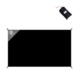 Ultra Lightweight Tent Sheet, Ground Sheet, Nylon, Moisture Prevention, Waterproof Sheet, Storage Bag Included, Outdoors, Camping, Climbing, Picnic, 47.2 x 27.6 inches (120 x 70 cm), Black