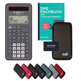 Calcuso Standard Package Black with Calculator TI-30X Prio MathPrint