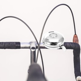 Kisangel Cycling Bells Loud Alarm: Metal Bike Horn for Kids Tricycle, Mountain Bike & Scooter (Silver, 2.05in Anti-Rust)