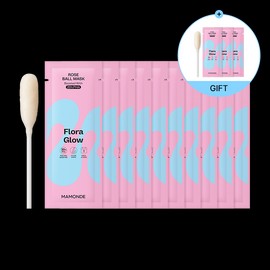 Mamonde [마몽드][10개입] 플로라글로우 로즈 볼마스크 [Mamonde][10 pieces] Flora Glow Rose Ball Mask
