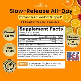 Vytanutra Vitamina C Con Hierro, 90 Cápsulas