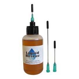 Liquid Rescue 100%-synthetic oil for alternator lubrication, for bearings, bushings, pulleys, never evaporates or turns gummy, gets noisy mechanisms moving easily and quietly again! 2 oz w/3 needles!