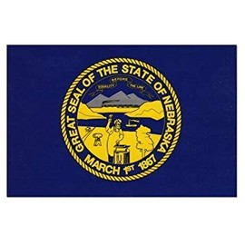 Nebraska Flag Decal for auto, Truck or Boat