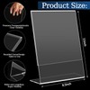 StyEdEk 8.5x11 Inch Acrylic Sign Holder Clear Plastic Table Paper