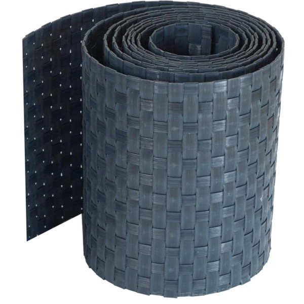 workingHOUSE Polyrattan Privacy Screen Strips for Double Bar Mesh -