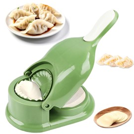 Dumpling Maker, Pelmeni Maker, 2-in-1 Dumpling Maker, Gyoza Maker, Mouth Bag Shaper, DIY Dumpling Skin Maker for Dumpling, Ravioli, Making (Blue)