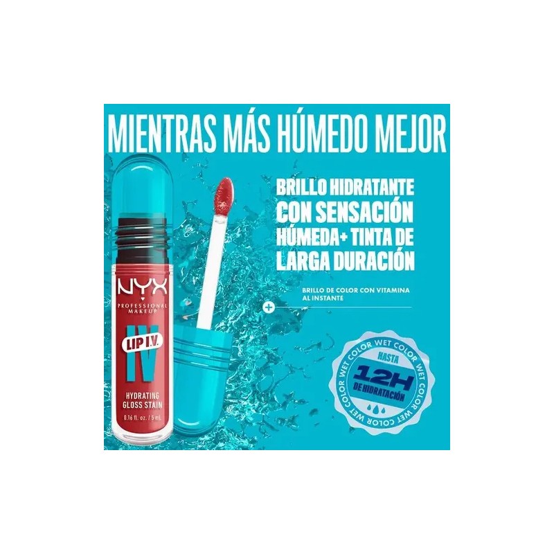 NYX Professional Makeup, Lip Iv Gloss Sérum Hidratante, 5ml